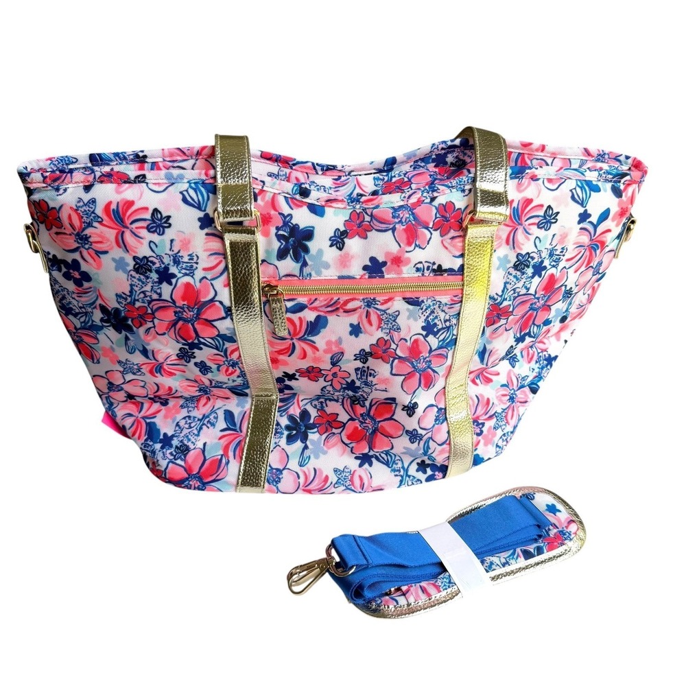 NEW Lilly Pulitzer Party Like A Lobster Insulated Beach Tote Cooler Bag‎ Pink - Picture 6 of 9